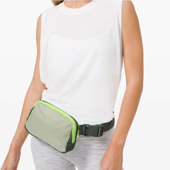 lululemon athletica Handbags - lululemon Everywhere Belt Bag (1L) in the Green Fern / Smoked Spruce / Neo Mint